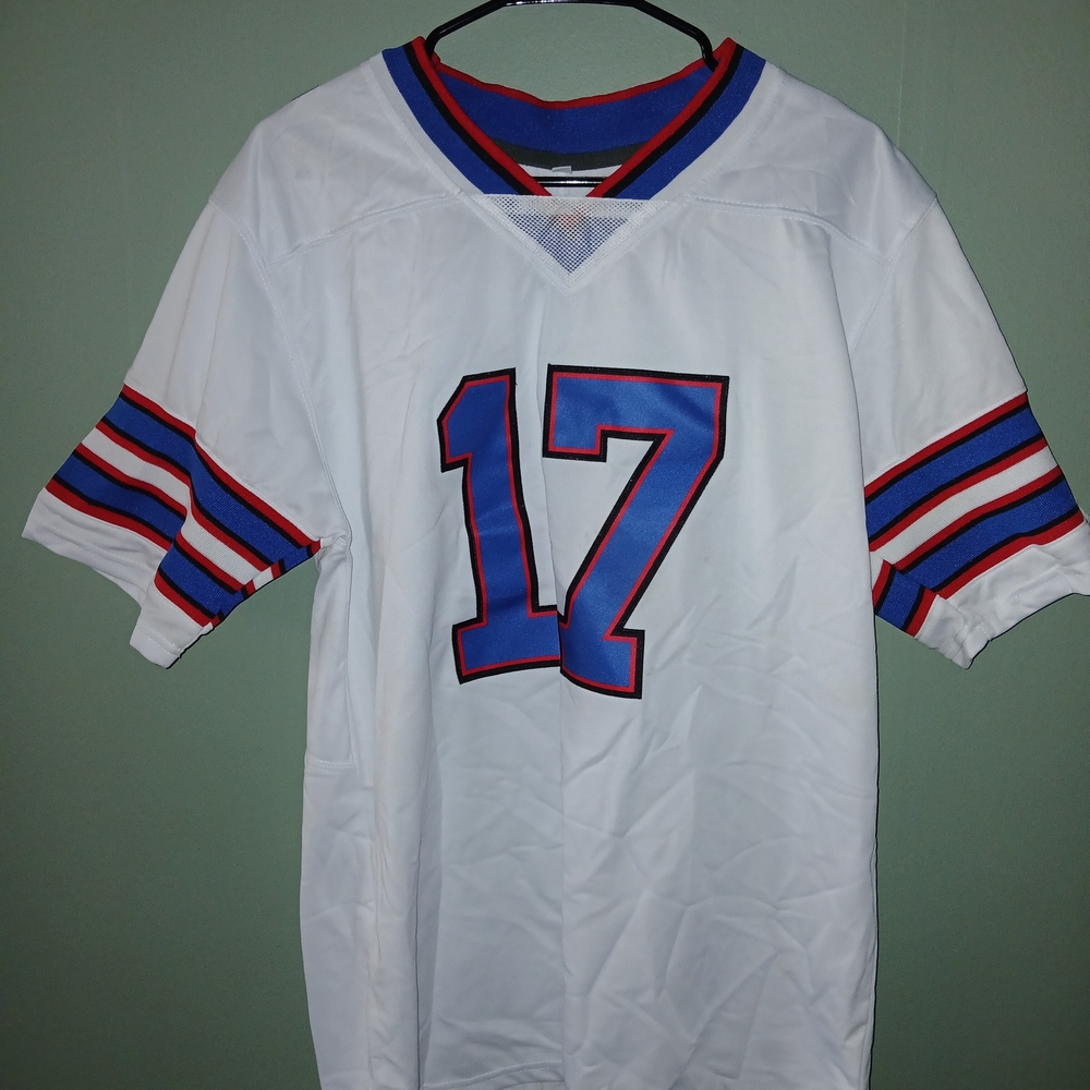 Buffalo Bills JARED ALLEN White and Blue Men's Sports Jersey